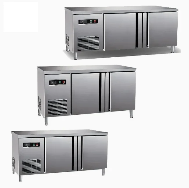Commercial Salad Bar Counter Freezer Table Fridge Workbench