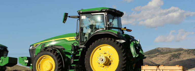 Farming begins with a tractor