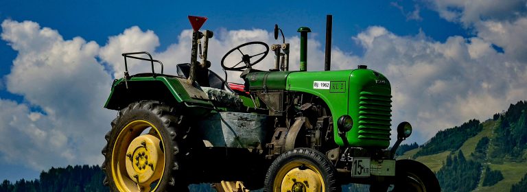 The tractor that drives the land